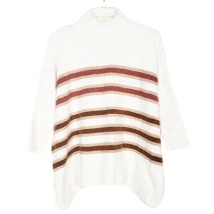 LOFT Outlet striped sweater quarter sleeves fall autumn